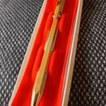 4 SZÍNŰ RETRÓ TOLL NAGYON RITKA ARANY KIVITELBEN DOBOZÁBAN! fotó