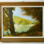 Őszi Tokaj. Tisza mentén * 30x40 cm * Hüse János * Jegyzett * Meghívó * fotó