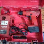 Hilti SB10 akkus csavarbehajtó cserélt akkuval.(Samsung Lítium 2.0A/H fotó