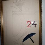 Moholy- Nagy László - Diamant - gyönyörű régi absztrakt festmény - 1ft! Nincs minimálár!!! fotó