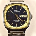 RITKA RETRÓ KÉK SZÁMLAPOS SLAVA 32 KÖVES MECHANIKUS KARÓRA ! fotó