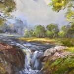 ZUHATAG ERDŐ RÉSZLETTEL ... LÁTVÁNYOS GYÖNYÖRŰ OLAJ - VÁSZON FESTMÉNY X fotó