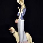 LÁNY AGÁRRAL ... RITKA NAGYMÉRETŰ LLADRO PORCELÁN SZOBOR X !!! fotó