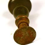 KRAJCSOVICS NEMESI CSALÁD CÍMERÉVEL ANTIK PECSÉTNYOMÓ ! fotó