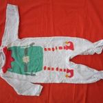 Karácsony : Next Manó mintás pamut rugi - 80-86-os / 12-18 hó fotó