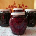 Magozott meggy és meggy lekvár fotó