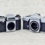 Két darab Praktica - retro fényképezőgép váz / ház fotó