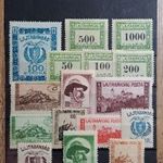 Lajtabánság postatiszta bélyegsor és portóbélyegek. fotó