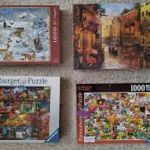 4 db bontatlan puzzle egyben fotó