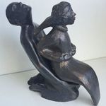 Retro kerámia akt szobor. fotó