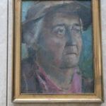 Kunffy olajfestmény- Női portré fotó