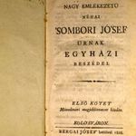 1828 KOLOZSVÁR KIADÁS : ZSOMBORI JÓZSEF EGYHÁZI BESZÉDEI ! fotó