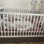 Faktum Alda selyemszürke kiságy, komód, pelenkázó szett fotó