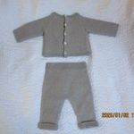 Jacadi gyapjú bébi együttes (nadrág + kardigán) 74-es P15 0126 fotó