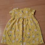 F&F sárga kislány pamut nyári ruha 80 fotó
