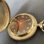 Dupla fedeles MOLNIJA zsebóra , gyönyörű számlappal fotó