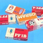 Régi vaku izzók több darab egyben fotó