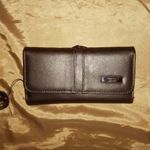 ÚJ ! LORENZ fekete sokfakkos női báránybőr pénztárca / purse - 9x17x3cm fotó