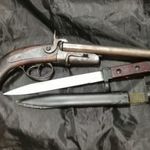 Antik duplacsövő Lefacheaux ritka alsókartos pisztoly jó állapotban - Licitre akár 1 ft-ért fotó