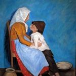 Kortárs festmény Testvérek (Fényes Adolf) címmel fotó