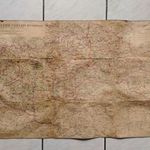 Korabeli Magyarország térkép 1943 az Ipartestületek területi beosztása fotó