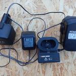 Black & Decker akkutöltö, + 2 db akku fotó