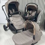 Babakocsi Touragoo Styx Set Rosegold Beige multifunkciós 3in1 fotó