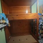 Fenyő 2 személyes emeletes ágy fotó