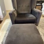 Olvasó fotel és puff fotó