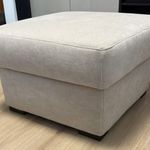 Andante Ülőke/Puff Bézs ( Novalife Premium ECRU 41) ÚJ 70x45x70 láb fkete fotó