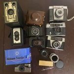 Analóg fényképezőgépek és objektívek változó állapotban fotó