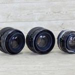 Három darab előlap hiányos objektív - T menetes és M42 csatlakozással fotó