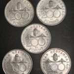EZÜST 200 FORINT TÉTEL - 5 DARAB .- 1 FORINTRÓL! fotó
