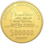 Szent István intelmei_62, 838g_0.986% arany_500000 Forint_UNC fotó