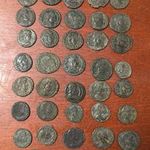 39 DARABOS GYÖNYÖRŰ PATINÁS RÓMAI KISBRONZ ÉRME GYŰJTEMÉNY! 1 FORINTRÓL fotó