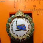 DEBRECENI HONVÉD HUSZÁROK TŰZZOMÁNC JELVÉNY 1914-1918 ( MORZSÁNYI ) kiv fotó