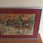 Szép festmény általam ismeretlen szignóval 56x44 cm kerettel fotó