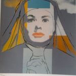 Andy Warhol "Ingrid Bergman portré, az Apáca" litográfia fotó