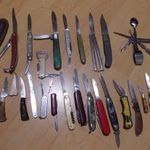 Bicska, zsebkés csomag 20 darab+ levélbontó kések+kanálgép, bővebben a leírásban fotó