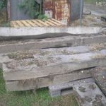 M7 Régi Vasúti betontalp 52 db feszített vassal árok fölé térbeton, kerítés szerelőakna készítéséhez fotó