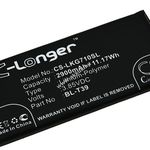 Helyettesítő okostelefon akku LG LMG710EMW fotó