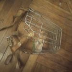 Nagyméretű bőr, fém retró szájkosár fotó