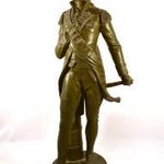 FRANCIA SZOBRÁSZ ÁLTAL SZIGNÁLT NELSON ADMIRÁLIS NAGYOBB MÉRETŰ SZOBOR ! 1900 KÖRÜL X ! fotó