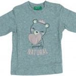 Benetton Új (címkés) Lány Hosszú ujjú felső (Méret: 80) fotó