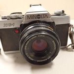 I MINOLTA XG 1 RÉGI FÉNYKÉPEZŐGÉP RETRO ROKKOR MD 45 MM OBJEKTÍV fotó