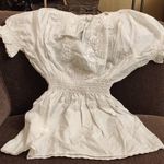 Eredeti matyó hímzéses, fehér, smokkolt kislány ruha - 110-es méret (L) fotó