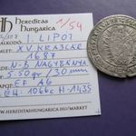I. Lipót XV krajcár 1687 N-B Nagybánya VAT-1 / 54 fotó
