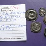 5 db Bracteata XII.-XIII. sz VAT-1 / 08 fotó