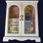 MESESZÉP VINTAGE FA ÉKSZERES KIS VITRIN X !!! fotó