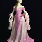" GRACE " PINK ESTÉLYIBEN KISASSZONY ! GYÖNYÖRŰ ROYAL WORCESTER PORCELÁN SZOBOR X fotó